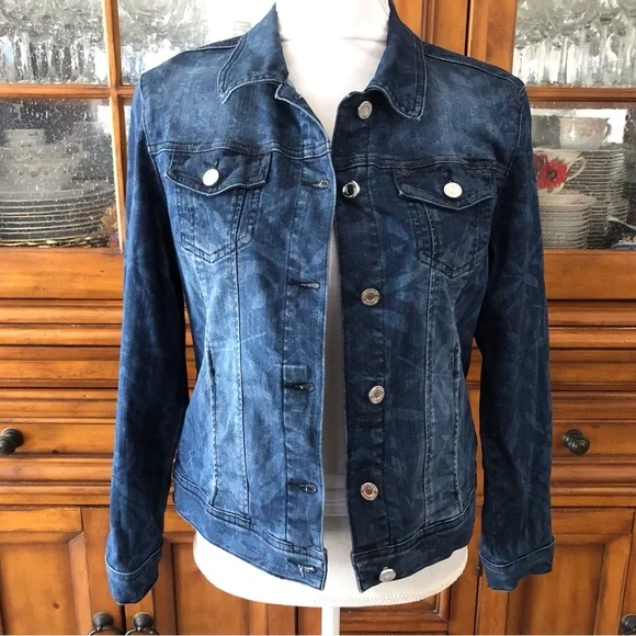 EUC Joseph Ribkoff leaf print jacket - Picture 4 of 8